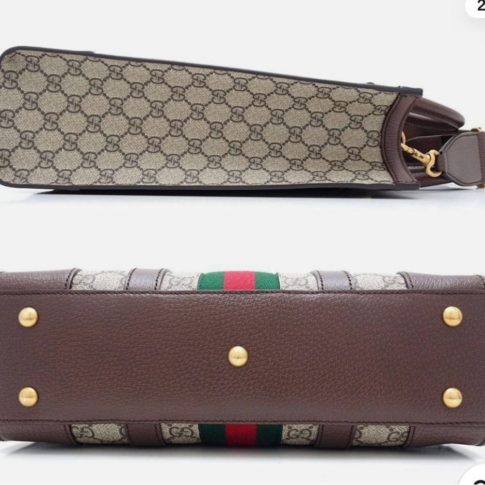 GUCCI Medium tote Ophidia Web Stripe - Picture 8 of 9